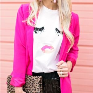 Hot Pink Soft Blazer